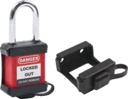Candado de seguridad antipolvo con funda de silicona