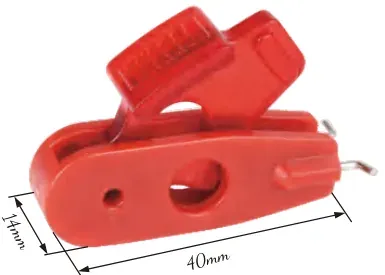 Bloqueo para disyuntor miniatura, maneta ancha “pin-out”