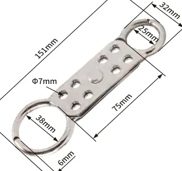 Pinza de bloqueo múltiple de aluminio de doble extremo