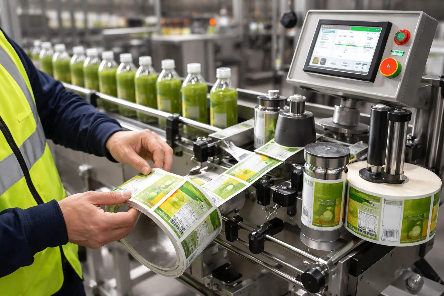 Etiquetas industriales para alimentación y bebidas