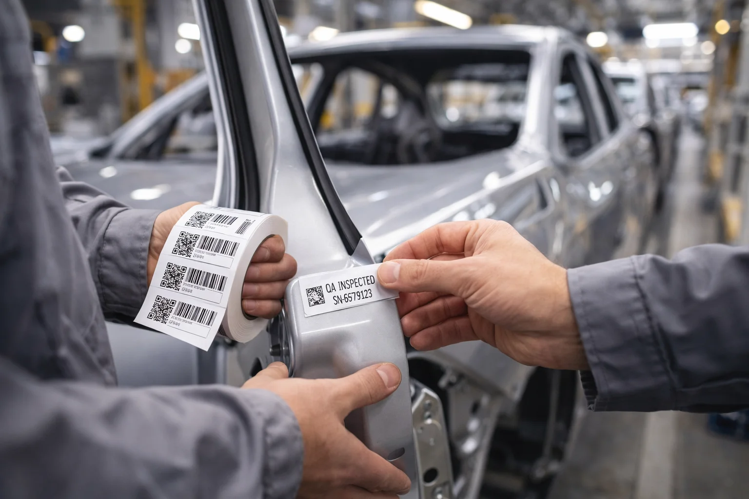 Etiquetas industriales para automoción
