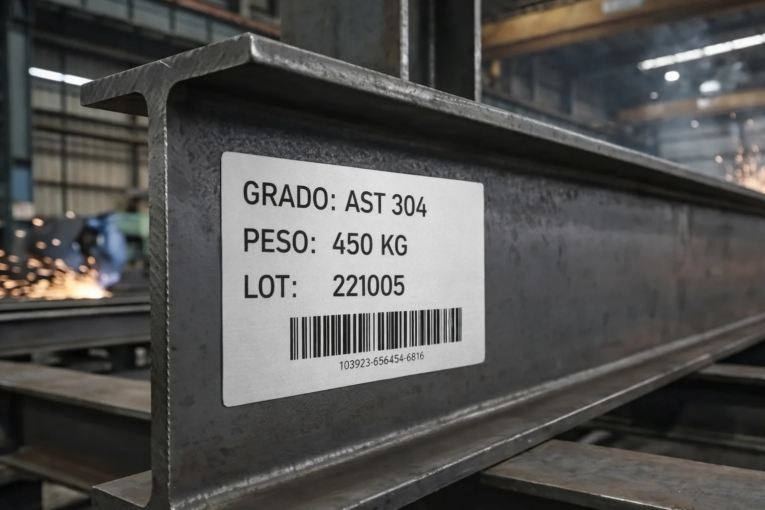 Etiquetas industriales para metalurgia y siderurgia