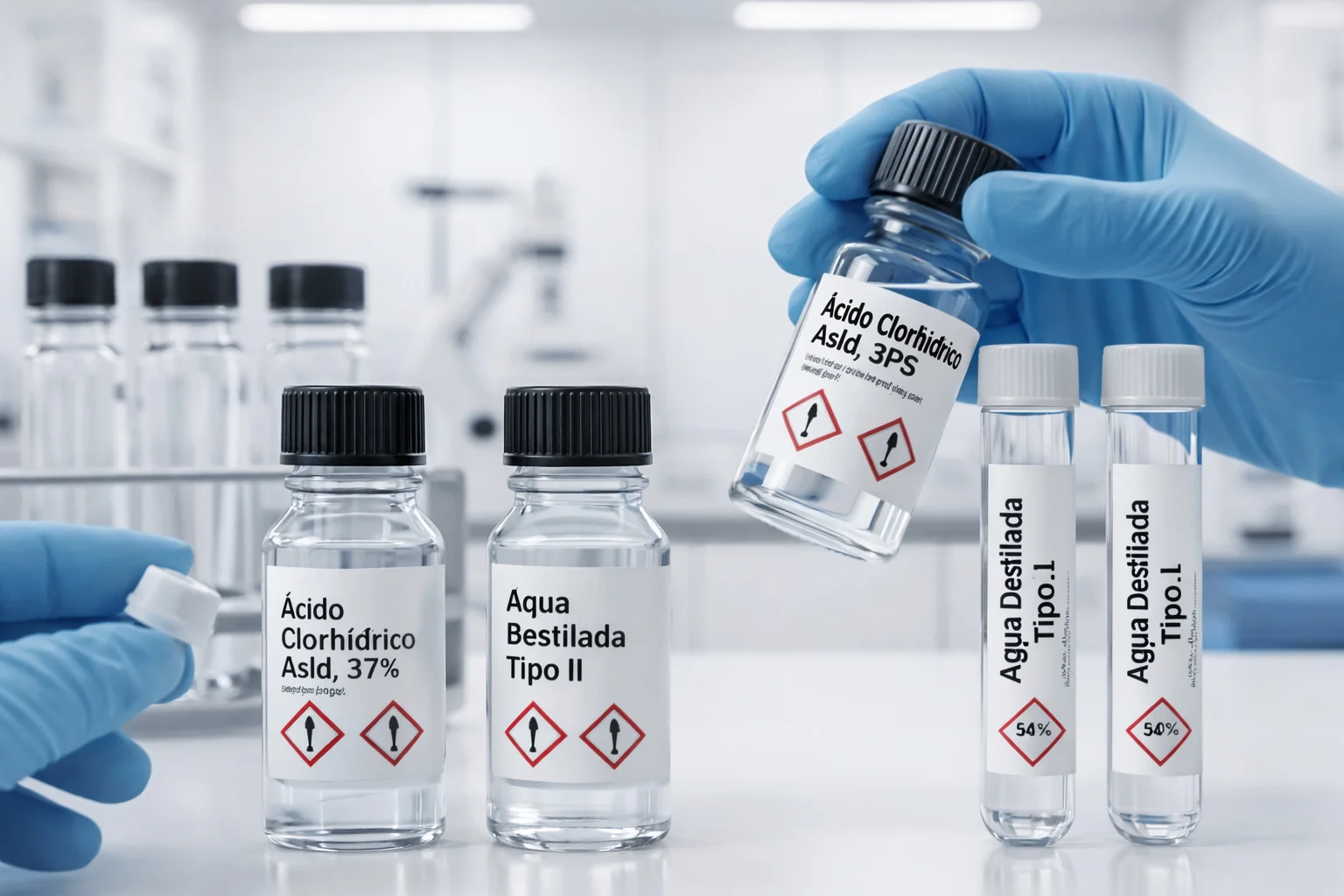 Etiquetas industriales para química y farmacia